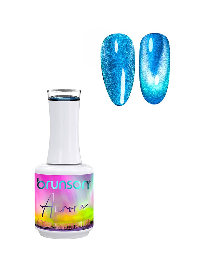 brunson Cat Eye Gel Polish 15ml Aurora Reflective Sparkly Diamond Gel Effect Magnetic French Manicure Pedicure Gel Nail Polish Salon Quality Chip Resistant Gel Nail Extensions UV Gel Nail Paint for Nail Art - Image 1