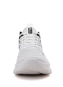 Sky View Athlesiure Men Running Shoes Men Casual Breathable Walking Shoes Sport Athletic Sneakers Gym Tennis Slip On Comfortable Lightweight Shoes White Black  - Image 3