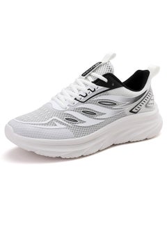 Sky View Athlesiure Men Running Shoes Men Casual Breathable Walking Shoes Sport Athletic Sneakers Gym Tennis Slip On Comfortable Lightweight Shoes White Black  - Image 5