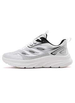 Sky View Athlesiure Men Running Shoes Men Casual Breathable Walking Shoes Sport Athletic Sneakers Gym Tennis Slip On Comfortable Lightweight Shoes White Black  - Image 1