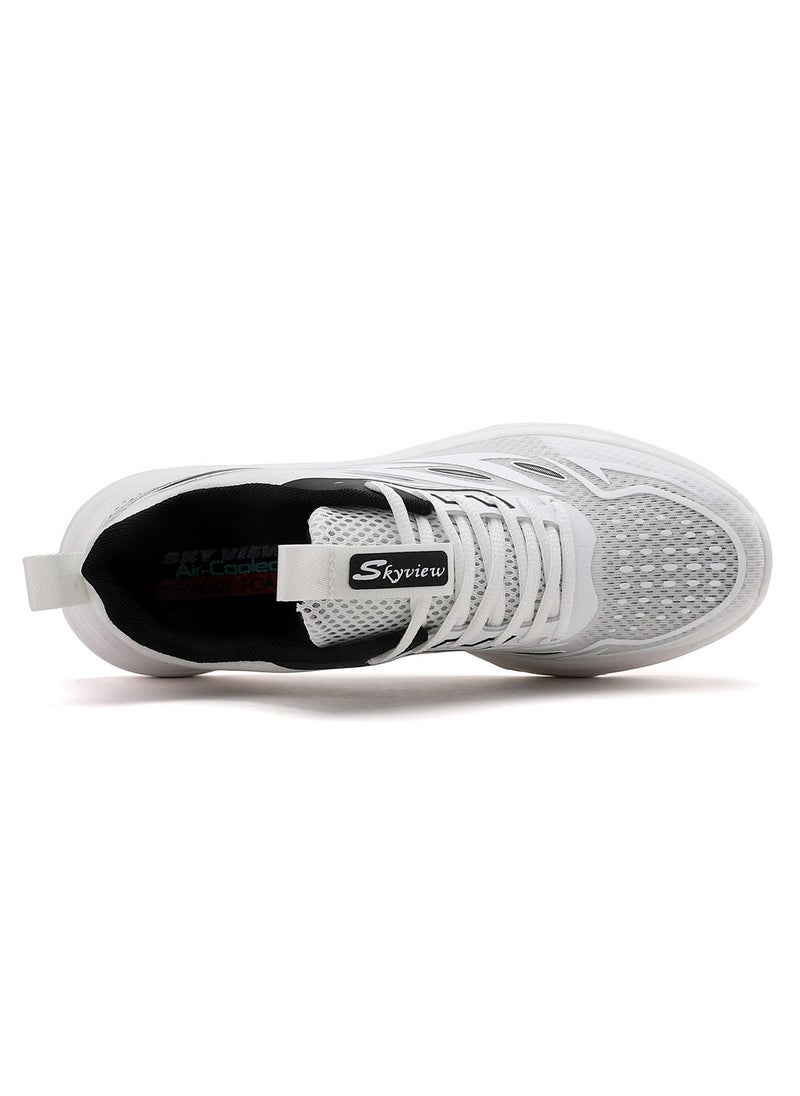 Sky View Athlesiure Men Running Shoes Men Casual Breathable Walking Shoes Sport Athletic Sneakers Gym Tennis Slip On Comfortable Lightweight Shoes White Black  - Image 2