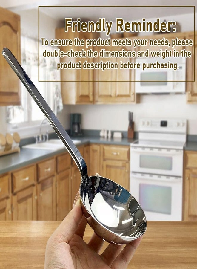 Txhlyx Soup ladle spoon,Thick Heavy 18/10 Stainless Steel Ladle spoon for Soups,Gravy,Stews,10.2 inch,1Pack - Image 5