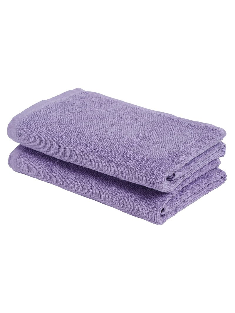Creeva 380 GSM Solid Gym Towel 50 X 105 CM Purple Color, Highly Absorbent, Ultra Soft pack of 2 - Image 2