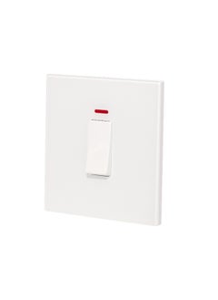 Donmarco 20A Switch – Ultra Thin Glass, Heavy-Duty Light and Appliance Control, Modern & Durable, Fire-Resistant Electric Switch, 15-Year Warranty, Wall Switch for Home and Office (Matt White)  - Image 2