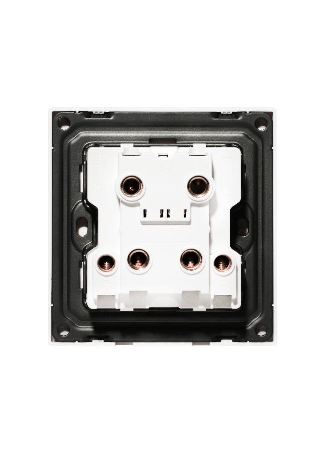 Donmarco 20A Switch – Ultra Thin Glass, Heavy-Duty Light and Appliance Control, Modern & Durable, Fire-Resistant Electric Switch, 15-Year Warranty, Wall Switch for Home and Office (Matt White) - Image 4
