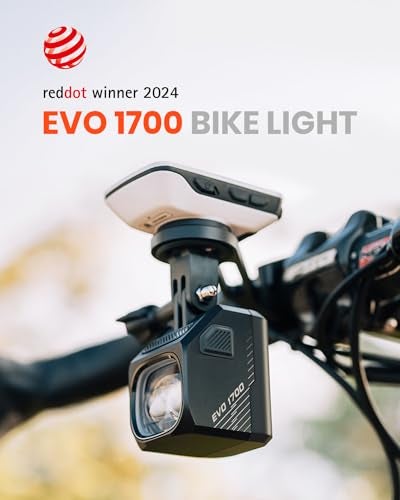 Magicshine EVO 1700 Underneath Mounted Bike Lights for Night Riding,USB-C Rechargeable Bike Headlight, IPX 6 Waterproof Bike Front Light for Road Urban Cyclists - Image 2