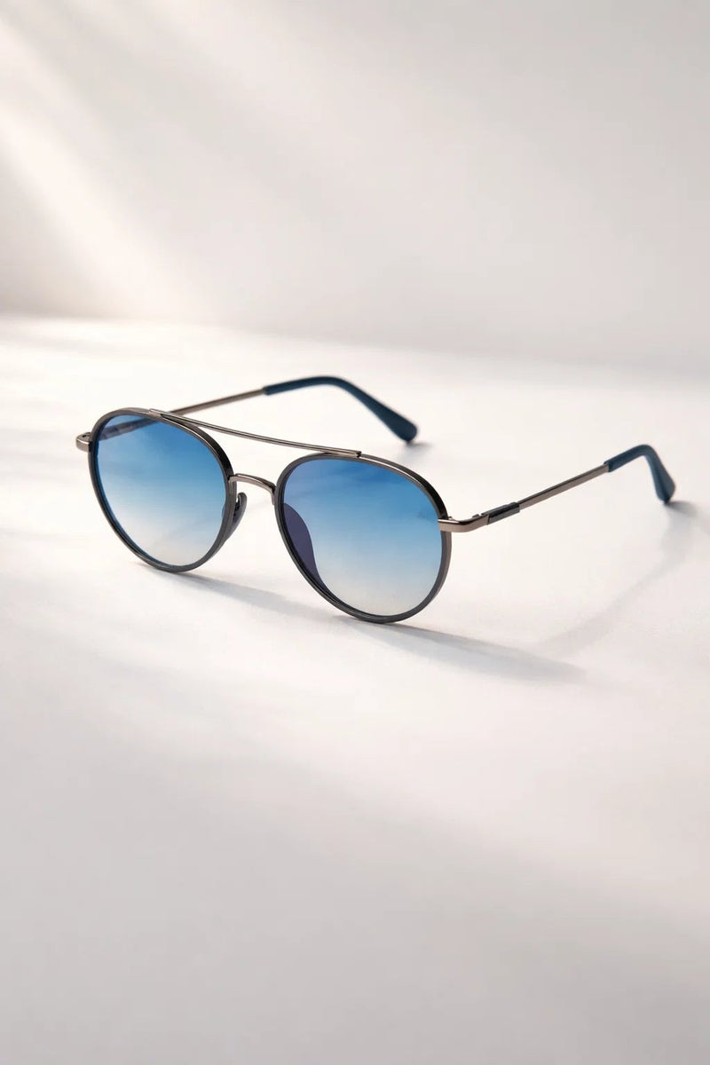 VEGAS Full Rim Round Men Sunglasses S-M-A-KST2339 C5 - Image 1