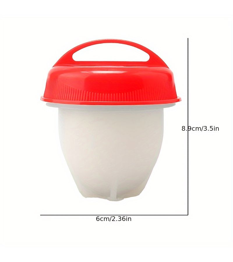 2pcs Non Stick Silicone Egg Cooker Easy Boiling Steaming Kitchen Gadget - Image 3