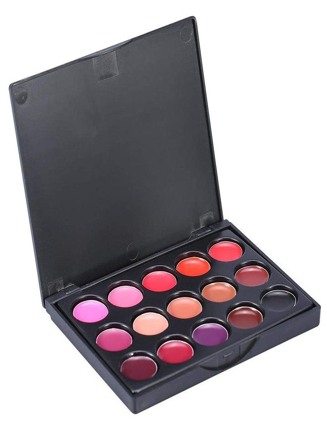 JADPES , Lip Cosmetics, 15Colors Professional Lip Gloss Lipstick Long Lasting Lipgloss Palette Makeup Cosmetic Lip Gloss Palette Lip Palette Makeup Kit for Lady - Image 1