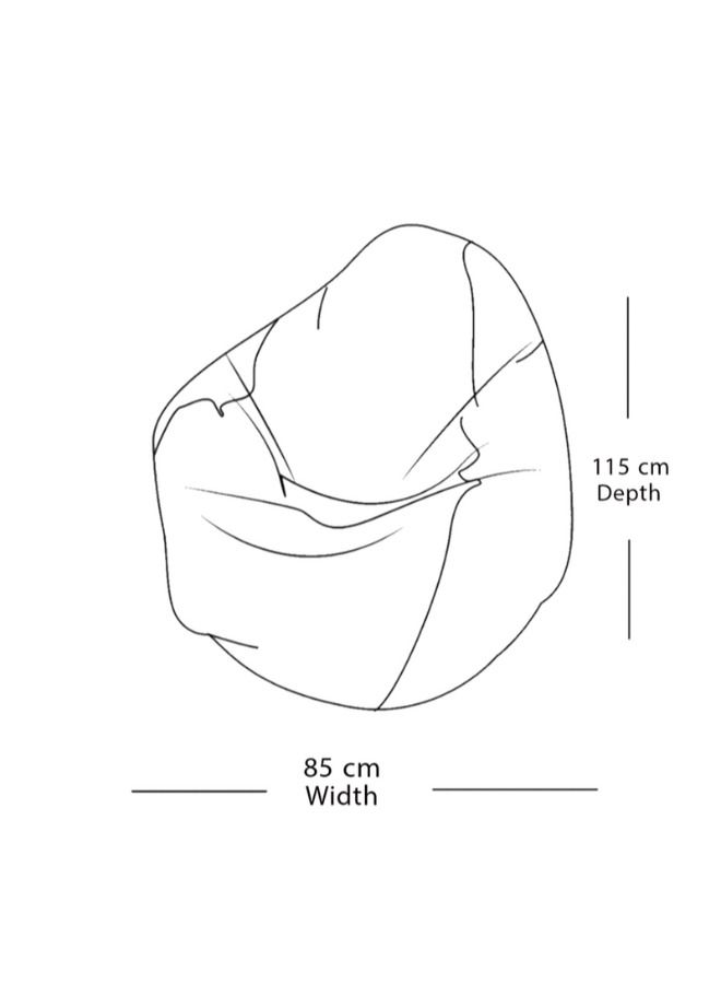 WAVY Light Blue Torpedo Bean Bag - Waterproof - Image 3