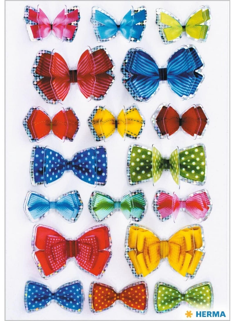 Herma 3D Bow Wall Stickers and Notebooks - Creative and Tear-Resistant Decorative Sticker Set - Image 2