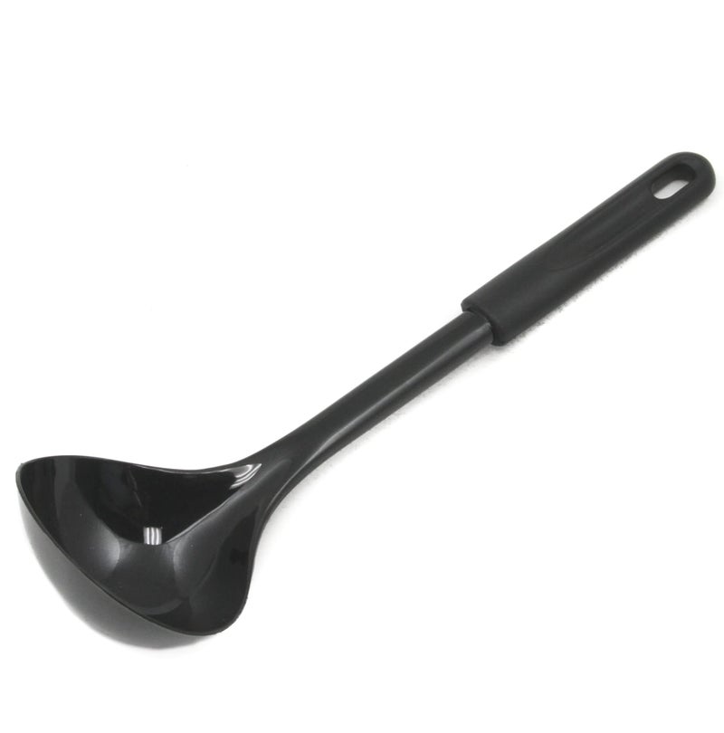 Chef Craft Basic Nylon Cooking/Serving Ladle, 12 inch, Black - Image 1