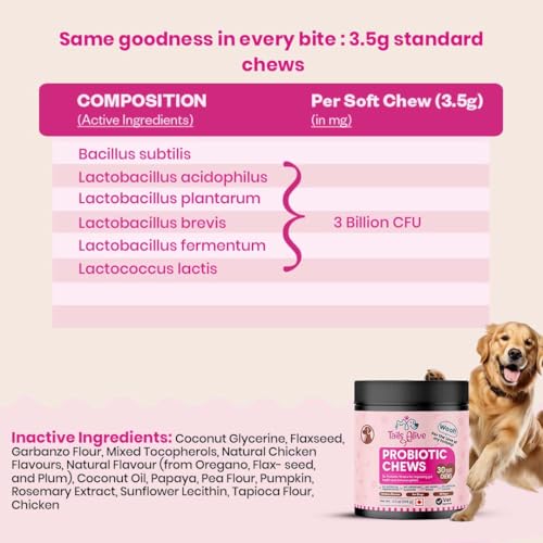 TailsAlive Probiotic Soft Chews Supplement for Dogs | Six Probiotic Strains for Gut Health & Digestion | Chicken Flavor | Supports Immune Function | 30 Soft Chews - Image 3