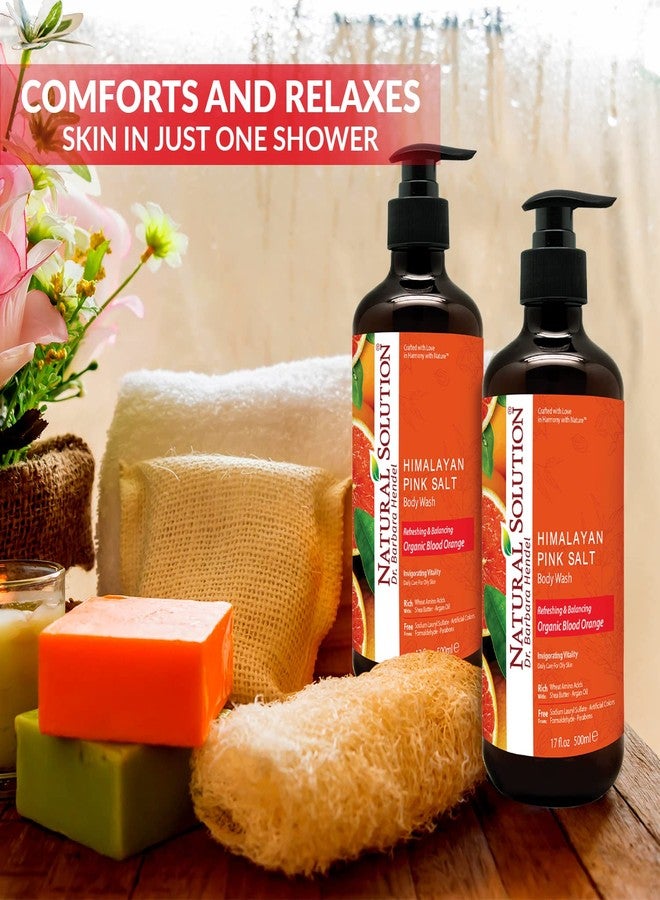 Natural Solution Body Wash 17 fl oz/Each, Revitalizes & Refreshing Your Skin, Formulated with Organic Blood Orange Extracts with Himalayan Pink Salt – Pack of 6 - Image 4