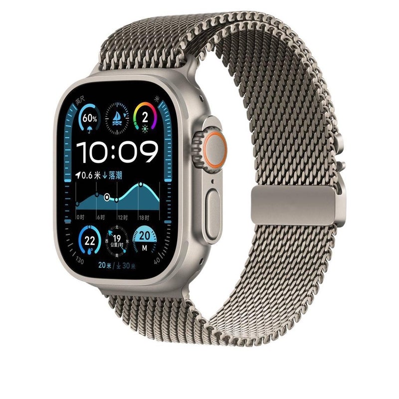 سوار ساعة ذكية باللون أسود قابل للتعديل سوار نايلون حلقي متوافق مع Apple Watch 38/40/41/42/44/45/49mm بملاءمة قابلة للتعديل وحزام بديل - Image 3