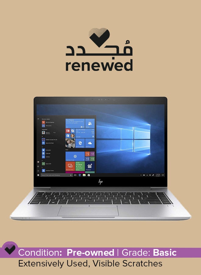 HP Renewed - EliteBook 840 G5 Laptop With 14 Inch HD Display,7th Generation Core i5/16GB DDR4 RAM/512GB SSD Hard/Windows 10 Pro English Silver - Image 1