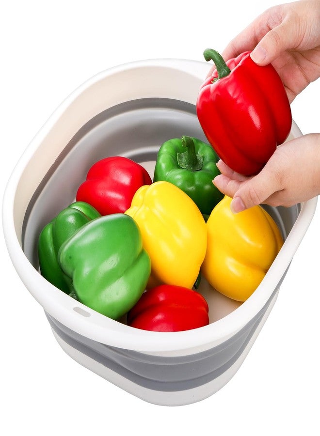 Goaste 3 Pack Collapsible Wash Basin, Portable Washing Basin, Foldable Dish Tub Square, Space Saving Plastic Washtub for Dishing, Fruit, Camping, Laundry, Hiking & Home (Grey) - Image 5