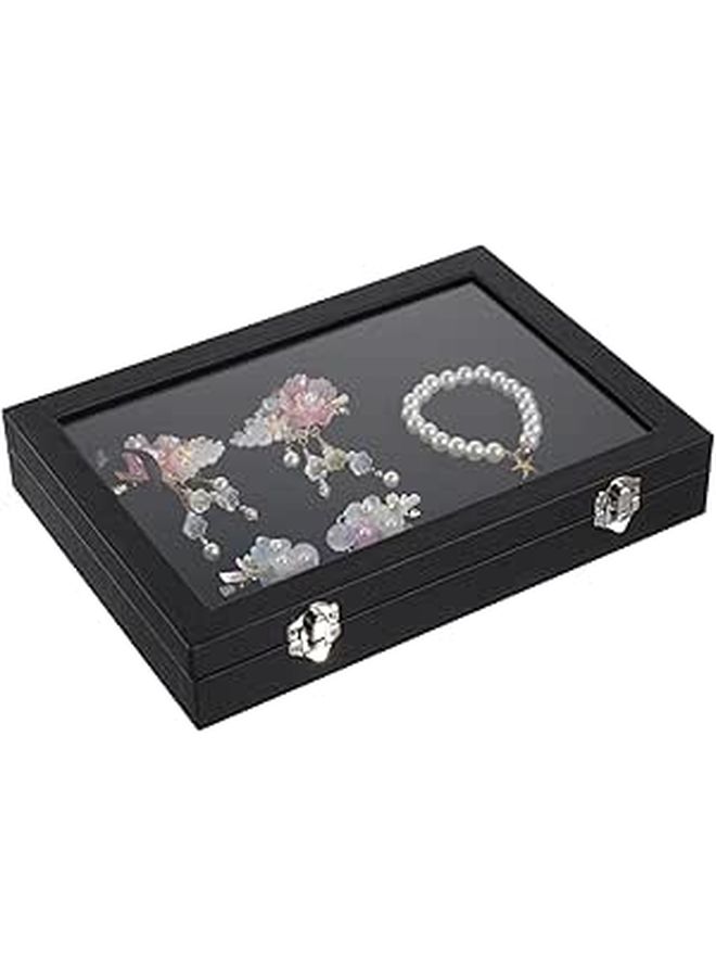 Gray Pin Display Case Transparent Storage Box For Brooches Medals Badges Jewelry Souvenirs Keepsakes - Image 1