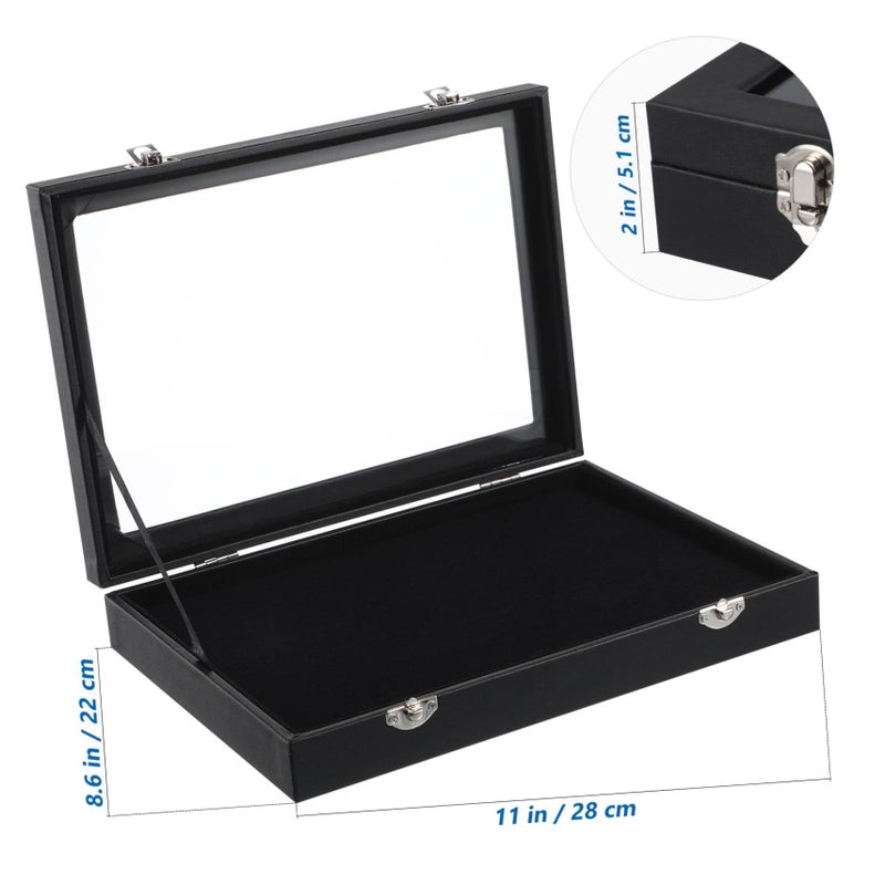 Gray Pin Display Case Transparent Storage Box For Brooches Medals Badges Jewelry Souvenirs Keepsakes - Image 3