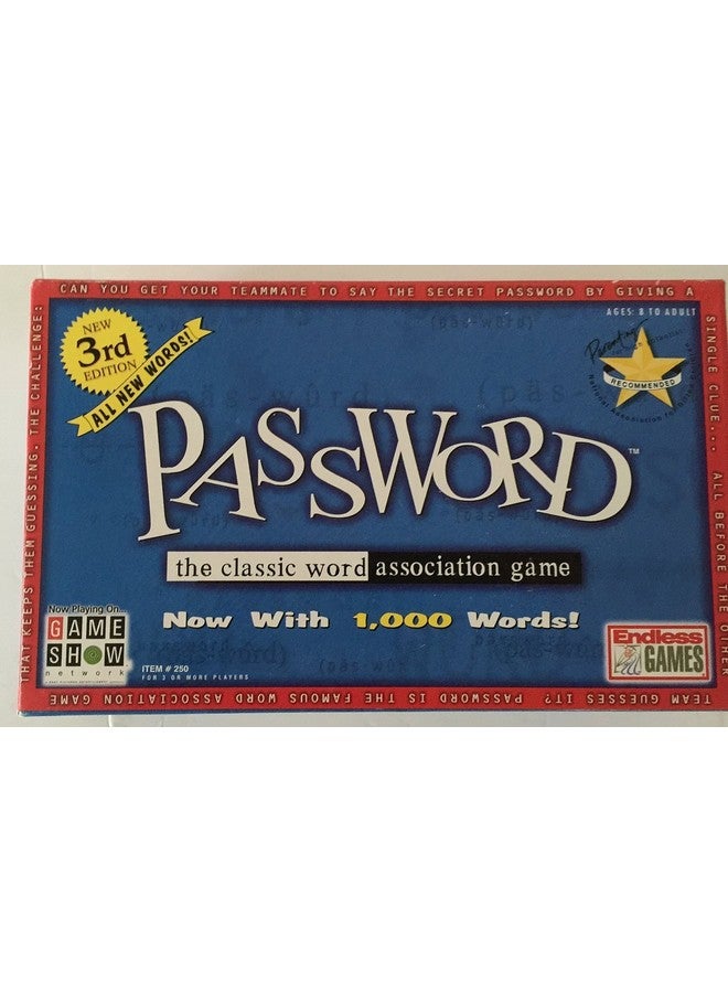 Endless Games Password 3rd Edition - Image 1