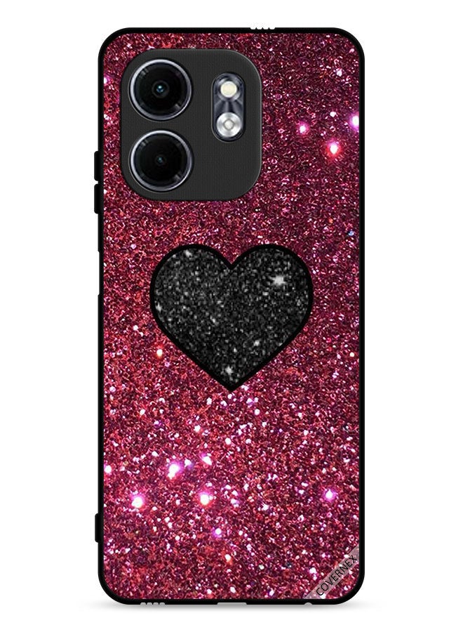 Covernex Infinix Smart 9 4G Protective Case Cover Heart In Glitters  - Image 1