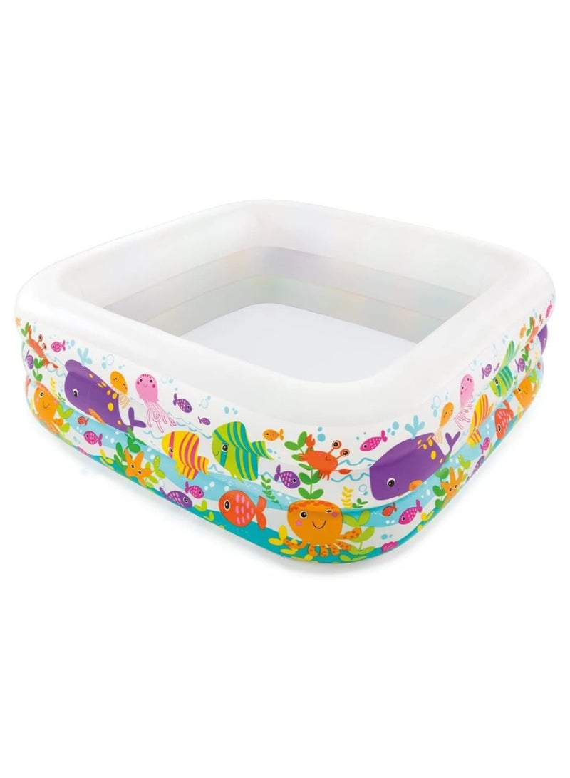 INTEX Swim Center Clear View Aquarium Pool 159x159x50cm - Image 1