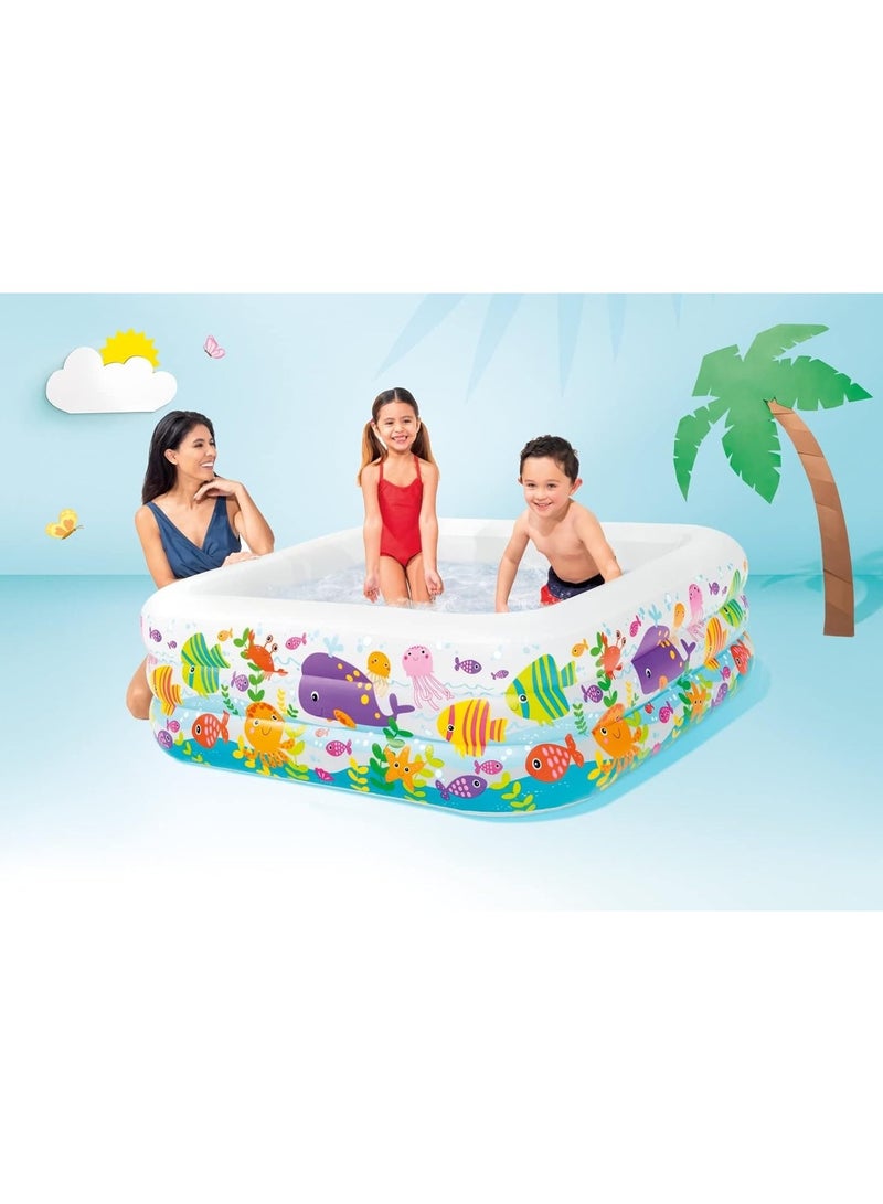 INTEX Swim Center Clear View Aquarium Pool 159x159x50cm - Image 3