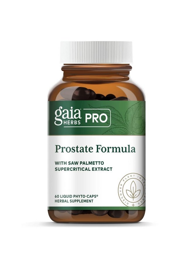 Gaia Herbs Gaia Pro Prostate Formula For Men’S Prostate Health With Saw Palmetto Stinging Nettle Organic Green Tea Rosemary Pomegranate & More 60 Vegan Liquid Phytocapsules (30 Servings)  - Image 1