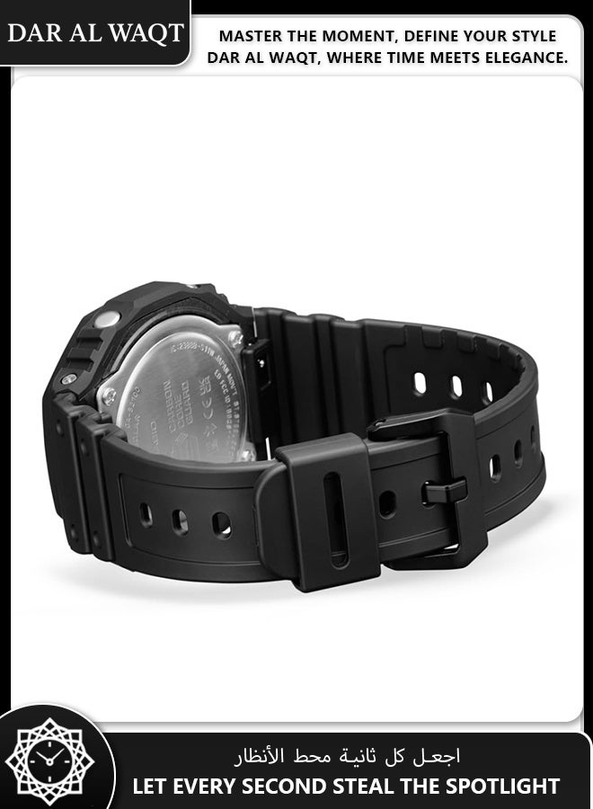 Casio G-Shock GA-B2100BNR-1A Ignite Red Edition - Bold Black/Red Colorway, Bluetooth & Solar Powered, Octagonal Design - Image 5