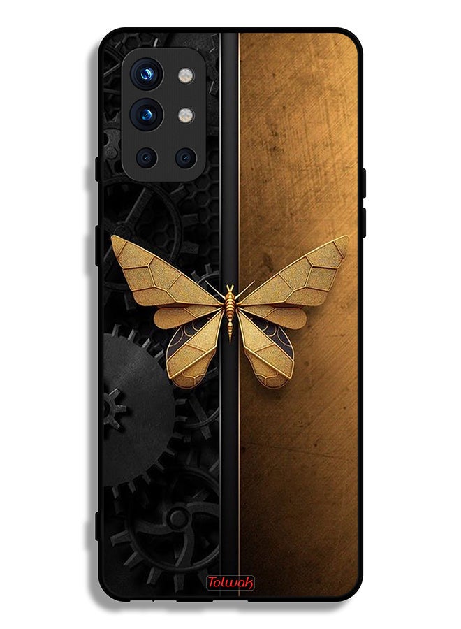 Tolwak OnePlus 9R 5G Protective Case Cover Steel Butterfly - Image 2