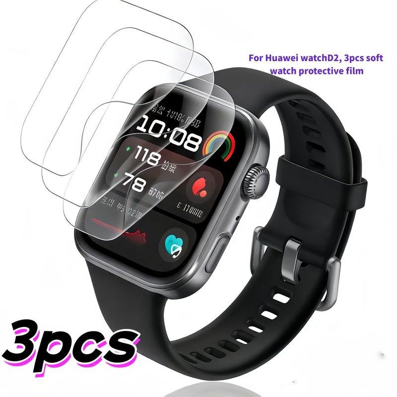 3pcs Soft TPU Hydrogel Film Screen Protector For Redmi Watch 5 High Definition Comfortable Cover Protective Sticker - Image 1