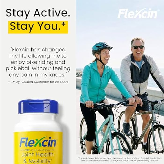 Flexcin Joint Health & Mobility Formula with CM8 (Cetyl Myristoleate) - Joint Supplements for Men and Women with Glucosamine, MSM, Collagen Type II - 3 Pack (270 Capsules) - Image 5