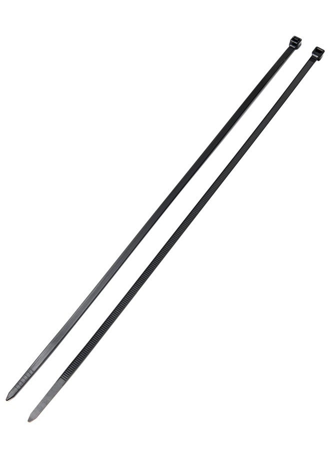 16 Inch Black Nylon Zip Ties - 100 Piece 5x400mm Multi-Purpose Self-Locking Cable Zip Ties, UV Resistant Flexible Wire Ties for Home, Office, Workshop, Cord Management, Indoor and Outdoor Use - Image 5