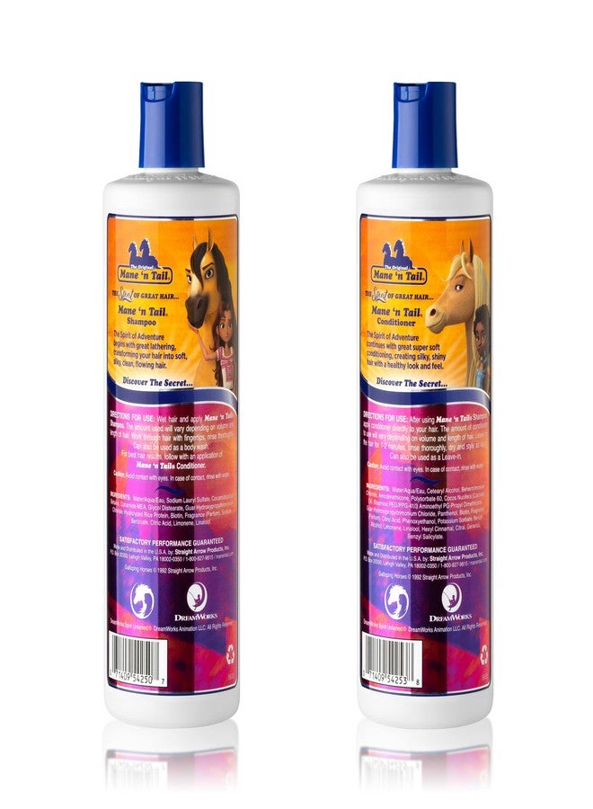 ماين ان تيل مجموعة شامبو وبلسم Mane 'n Tail Spirit Untamed - برائحة التفاح بالكراميل، تركيبة لطيفة بزيت جوز الهند لشعر ناعم وحريري (11.02 أونصة) - Image 2