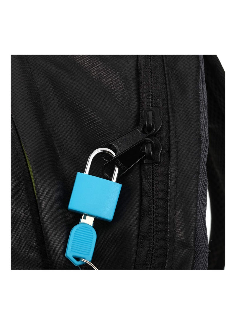 Generic - Suitcase Locks with Keys, Colored Plastic Casing Padlock Small Luggage Metal Mini Used for Student Bag Journal gy Bank, for School Gym Classroom Matching Game Travel (Fresh Color, 6 Pieces) - Image 1