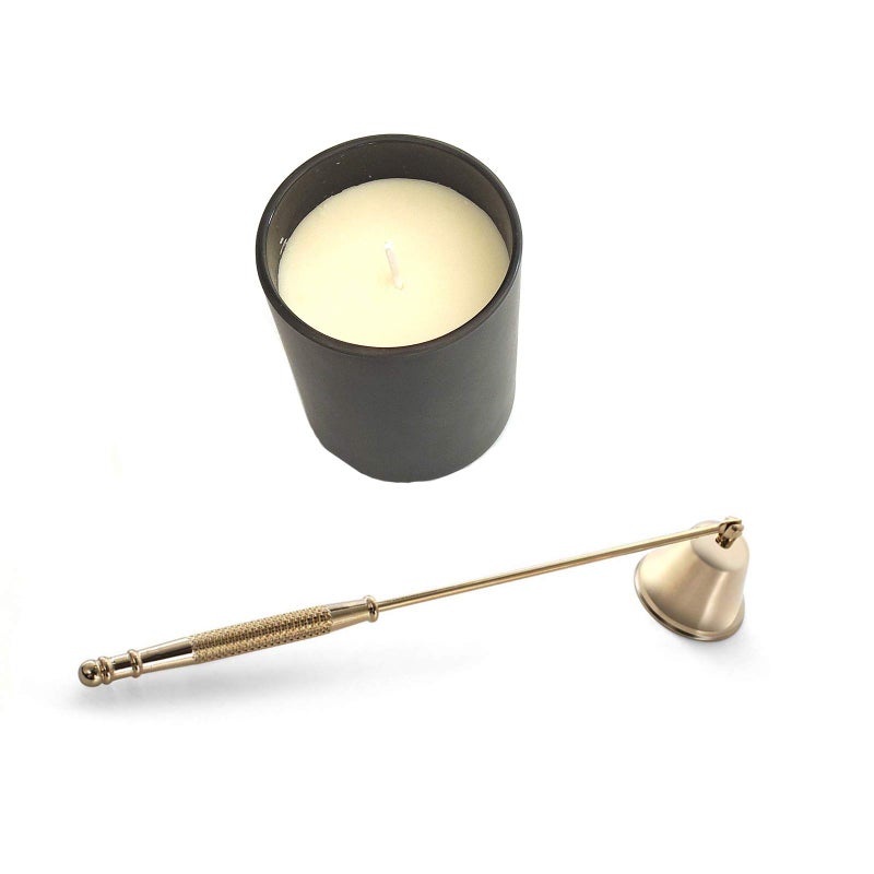 LDAOS Candle Snuffer, Candle Snuffers Wick Snuffer Candle Accessory, Extinguish Candle Flame Safely with Long Handle Putting Out Fire (Gold Candle Snuffer) - Image 3