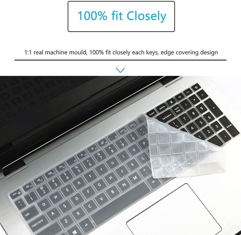 RAYA Silicone Keyboard Skin Cover for Dell G15 Series 15.6 inch Laptops | DELL G15 Series - ( 5510/5511 / 5515/5520 / 5525/5530 / 5535 ) Gaming Laptop Keyboard Cover (Clear Silicone) - Image 4