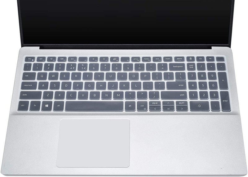 RAYA Silicone Keyboard Skin Cover for Dell G15 Series 15.6 inch Laptops | DELL G15 Series - ( 5510/5511 / 5515/5520 / 5525/5530 / 5535 ) Gaming Laptop Keyboard Cover (Clear Silicone) - Image 1