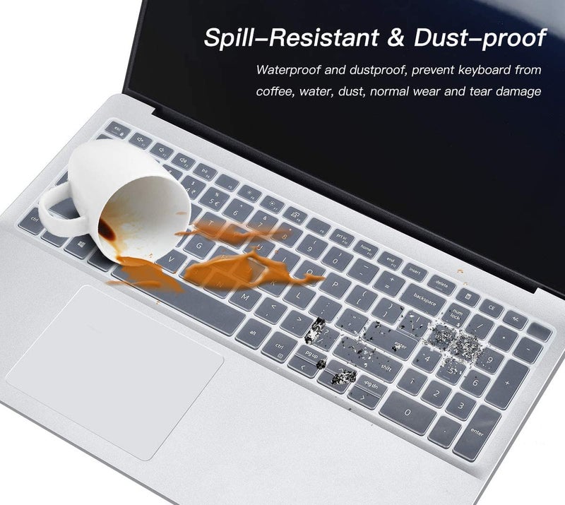 RAYA Silicone Keyboard Skin Cover for Dell G15 Series 15.6 inch Laptops | DELL G15 Series - ( 5510/5511 / 5515/5520 / 5525/5530 / 5535 ) Gaming Laptop Keyboard Cover (Clear Silicone) - Image 5