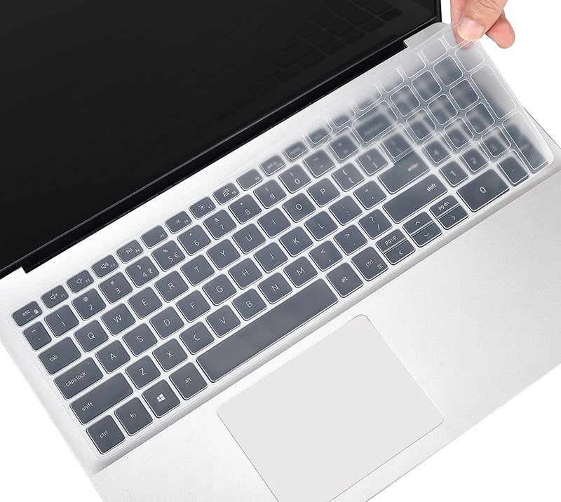 RAYA Silicone Keyboard Skin Cover for Dell G15 Series 15.6 inch Laptops | DELL G15 Series - ( 5510/5511 / 5515/5520 / 5525/5530 / 5535 ) Gaming Laptop Keyboard Cover (Clear Silicone) - Image 3