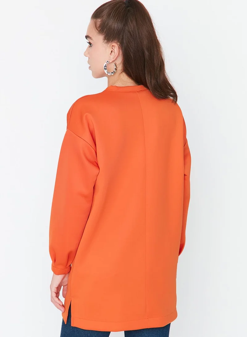 trendyol Crew Neck Knitted Sweatshirt