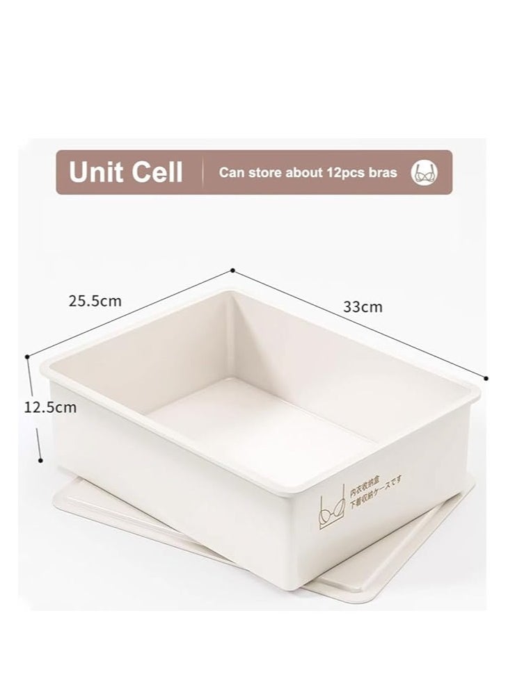 Generic Underwear Storage Organizer Wardrobe Clothes Storage Box Plastic Drawer Organiser for Underwear Socks Bras Panties Scarf  - Image 2