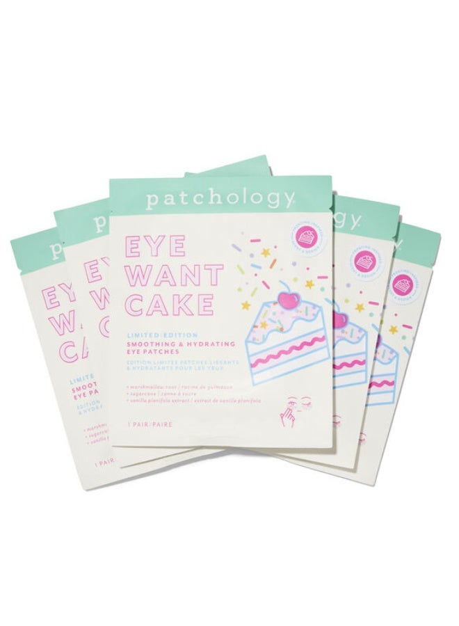 Patchology Eye Want Cake Limited Edition Smoothing & Hydrating Eye Patches 5 pack - Image 1