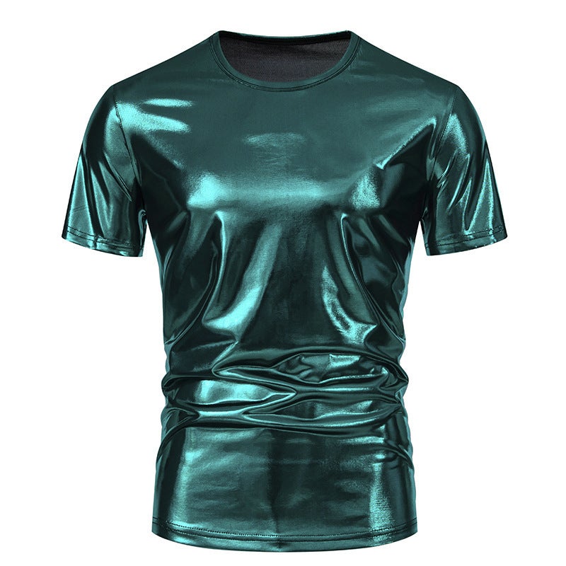 Men'S Party Stage Bright Short Sleeve Round Neck T-Shirt 004P30 - Image 1