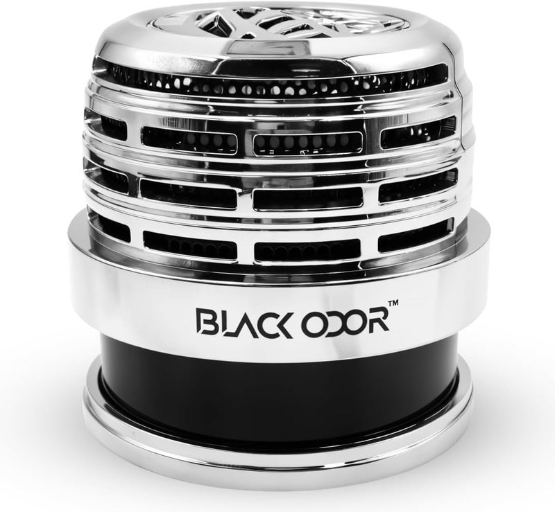 Black Odor Car Air Freshener– Microphone Design Perfume Diffuser 50ml Essential Oil Long Lasting Fragrance Odor Eliminator for Car Dashboard Interior Auto Air Freshener - Image 1