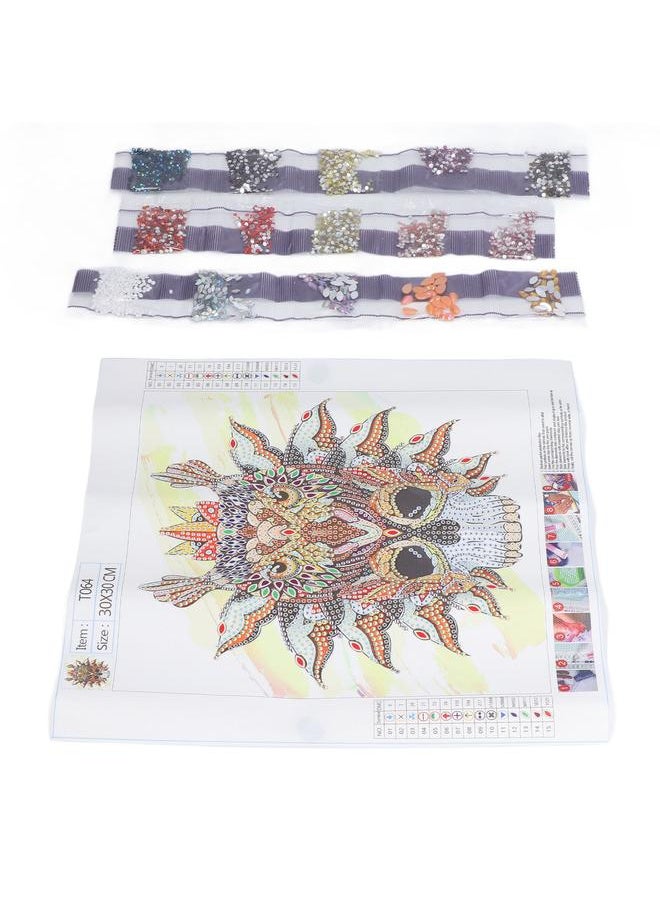 Thoraya Rhinestone Painting 5D 30x30cm Premium Canvas Natural Easy Operation Stress Relief Highly Durable 5D Rhinestone Painting  - Image 3