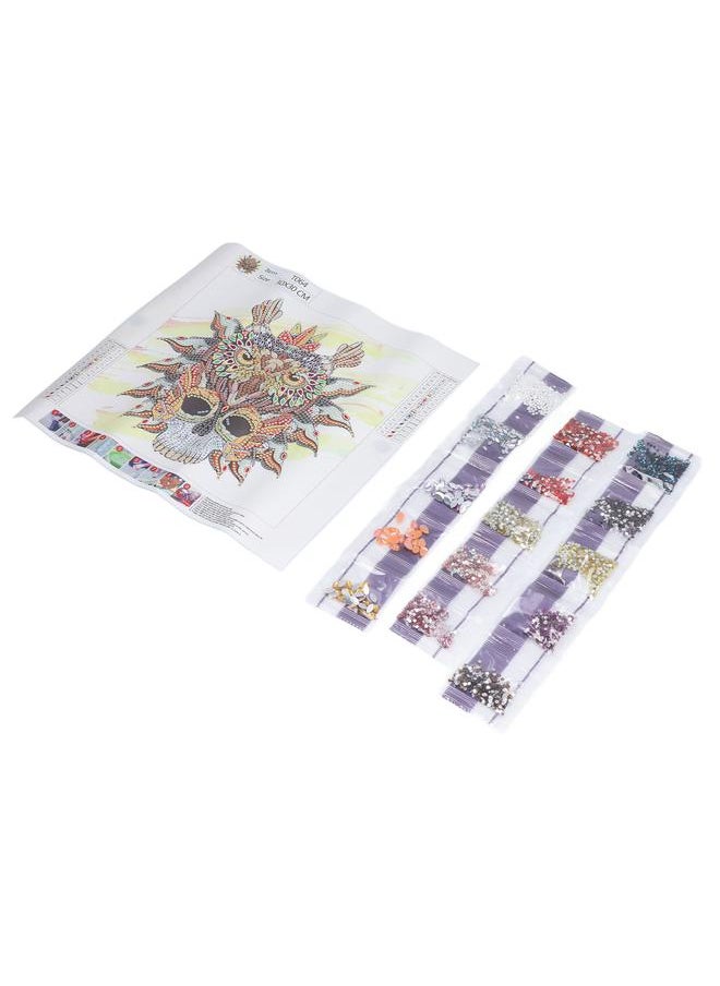 Thoraya Rhinestone Painting 5D 30x30cm Premium Canvas Natural Easy Operation Stress Relief Highly Durable 5D Rhinestone Painting  - Image 4