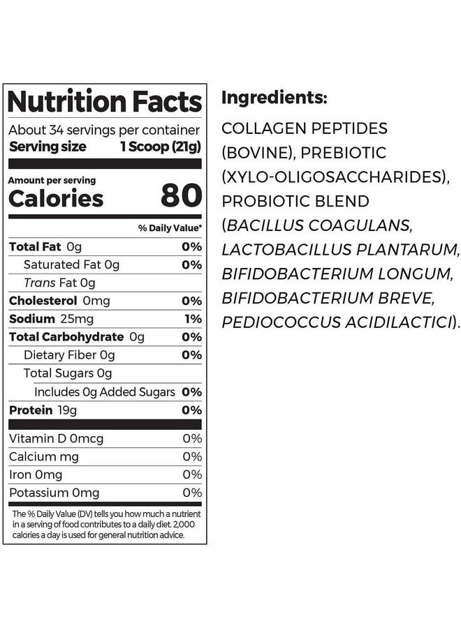 أورجين كولاجين أورجين + أطعمة فائقة الجودة مع 20 جرامًا من الكولاجين من الأبقار التي تتغذى على العشب وفيتامين سي، بدون نكهة، 25.6 أونصة - Image 4