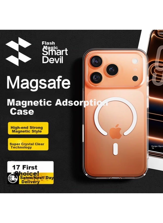 Smartdevil Iphone 17 Pro Max Case, Compatible With Apple Iphone 17 Pro Max, Magsafe Magnetic Charging, Ultra-thin Transparent Shockproof Full Camera Protection Case, Simple Desig - Image 1