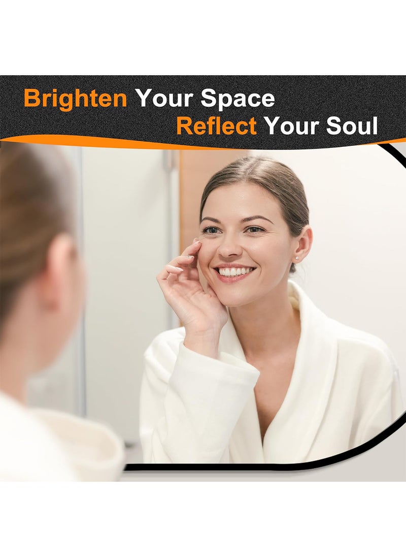 Sharpdo LED Bathroom Mirror, Wall Mounted, Thickened Aluminum 40*60CM  - Image 5